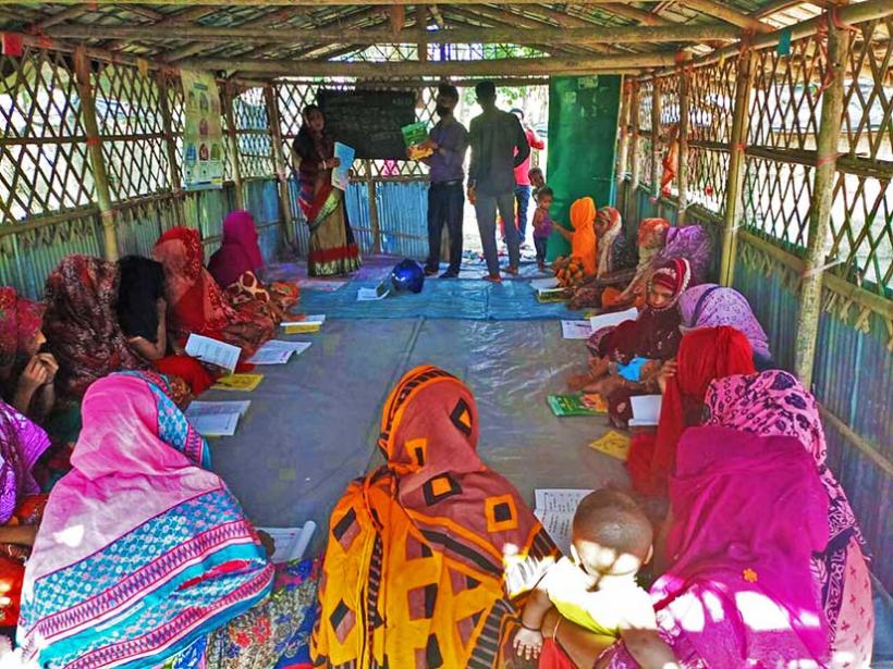 Basic literacy program at Teknaf, Cox’s Bazar.