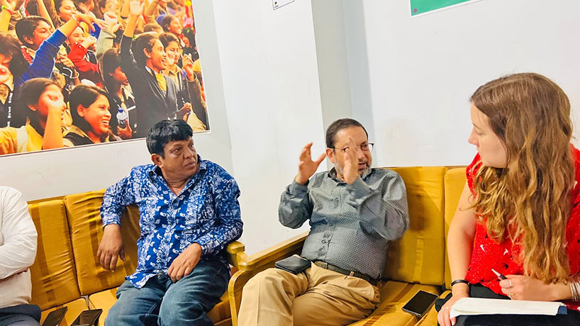 The Orbis team visited ACLAB Cox’s Bazar Office