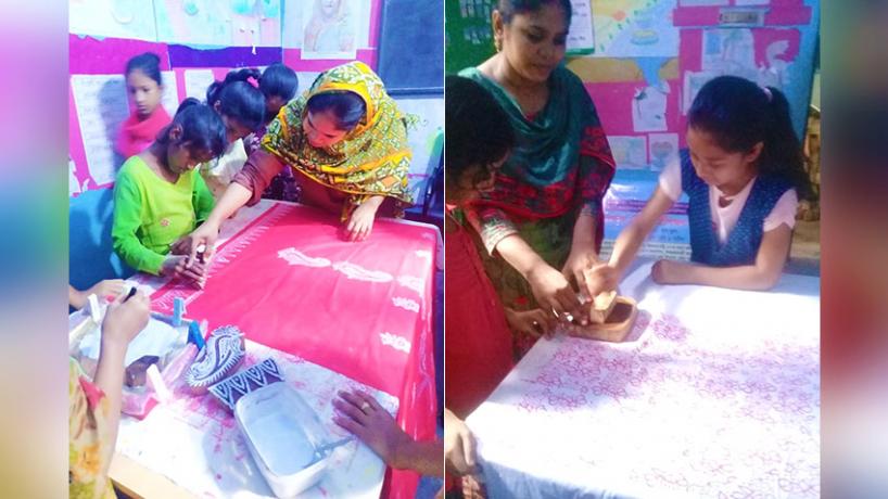 Skill development training on “Block Boutique” for hazardous child labor