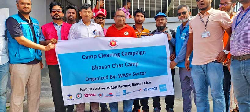 Capm clening campaign, Bhasan Char