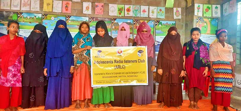 Adolescent Radio Listener Club (ARLC) Girls, Bhasan Char