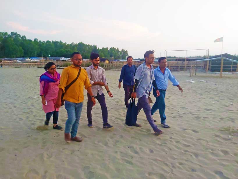 Site visit for dune restoration