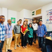 The Orbis Team visited ACLAB Cox’s Bazar Office