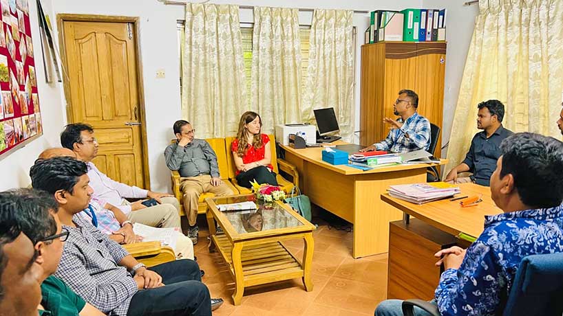 The Orbis team visited ACLAB Cox’s Bazar Office